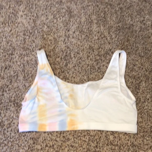 New bralette Victoria’s Secret Pink Sz XXL half white half multi color - Picture 3 of 5